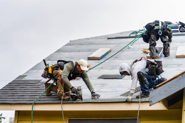 Professional Gutter Installation technician working in Pen Argyl, PA